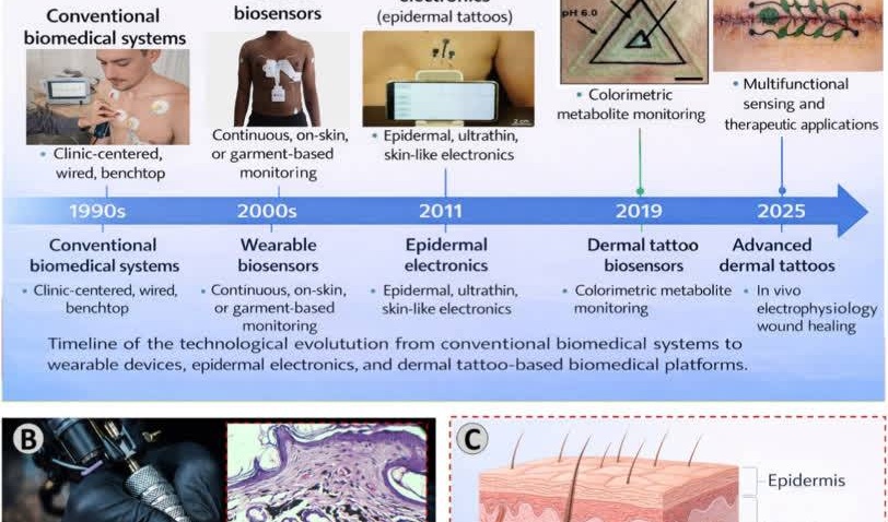 New Achievement by University of Tehran Researchers: Dermal Tattoos as a New Generation of Intradermal Wearable Medical Devices
