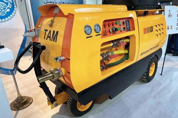 Industrial Model of T267 Concrete Spraying Machine Designed in Iran