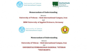 UT Kish International Campus Signs Memorandum of Understanding with Two German, Indonesian Universities