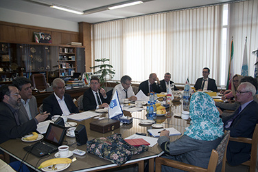 A high ranking French academic and research delegation visited University of Tehran