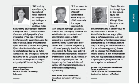 The Testimonial of the President of University of Tehran Was Published in IAU Horizons