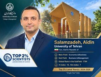 دکتر آیدین سلام‌زاده، معاون پژوهش فناوری دانشکدگان مدیریت دانشگاه تهران جمع دو درصد دانشمندان برتر جهان سال ۲۰۲۶