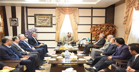 دیدار مسئولان دانشگاه تهران و استاندار سیستان و بلوچستان