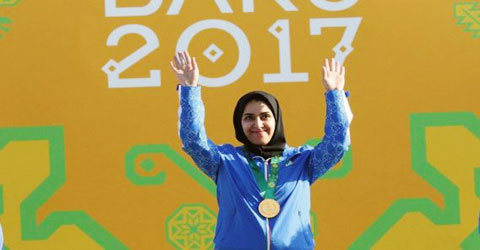 مدال طلای بازیهای کشورهای اسلامی بر گردن دانشجوی دانشگاه تهران