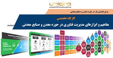 کارگاه آموزش تخصصی «مفاهیم و ابزارهای مدیریت فناوری در حوزه معدن و صنایع معدنی» در دانشگاه تهران