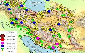 ثبت بیش از ۱۰۸۰ زمینلرزه در بهمن ماه ۱۳۹۸ توسط مرکز لرزهنگاری مؤسسه ژئوفیزیک دانشگاه تهران